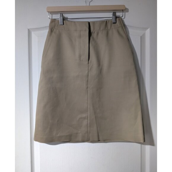 Theory | A-Line Modern Mini Skirt In Tan - Picture 1 of 9